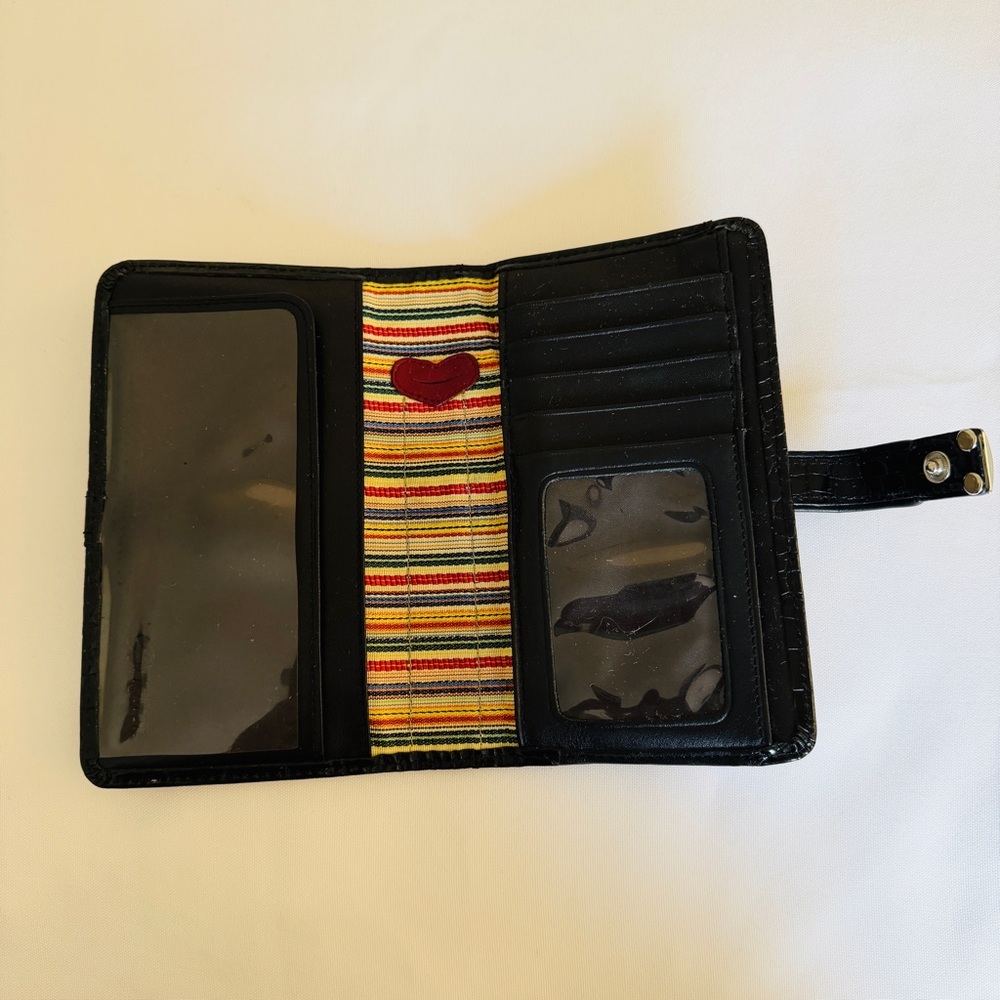 Brighton Black Wallet with Multicolor Interior - Picture 3 of 7
